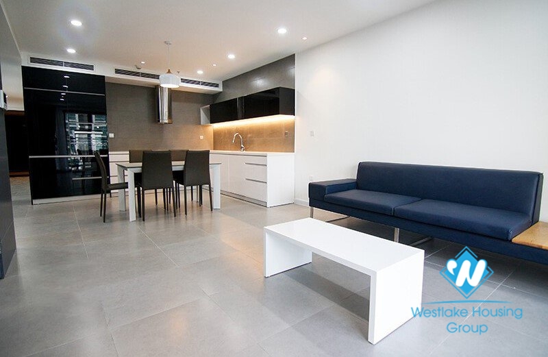 Modern three-bedroom apartment for rent at D'Leroi Soleil, 59 Xuan Dieu, Hanoi